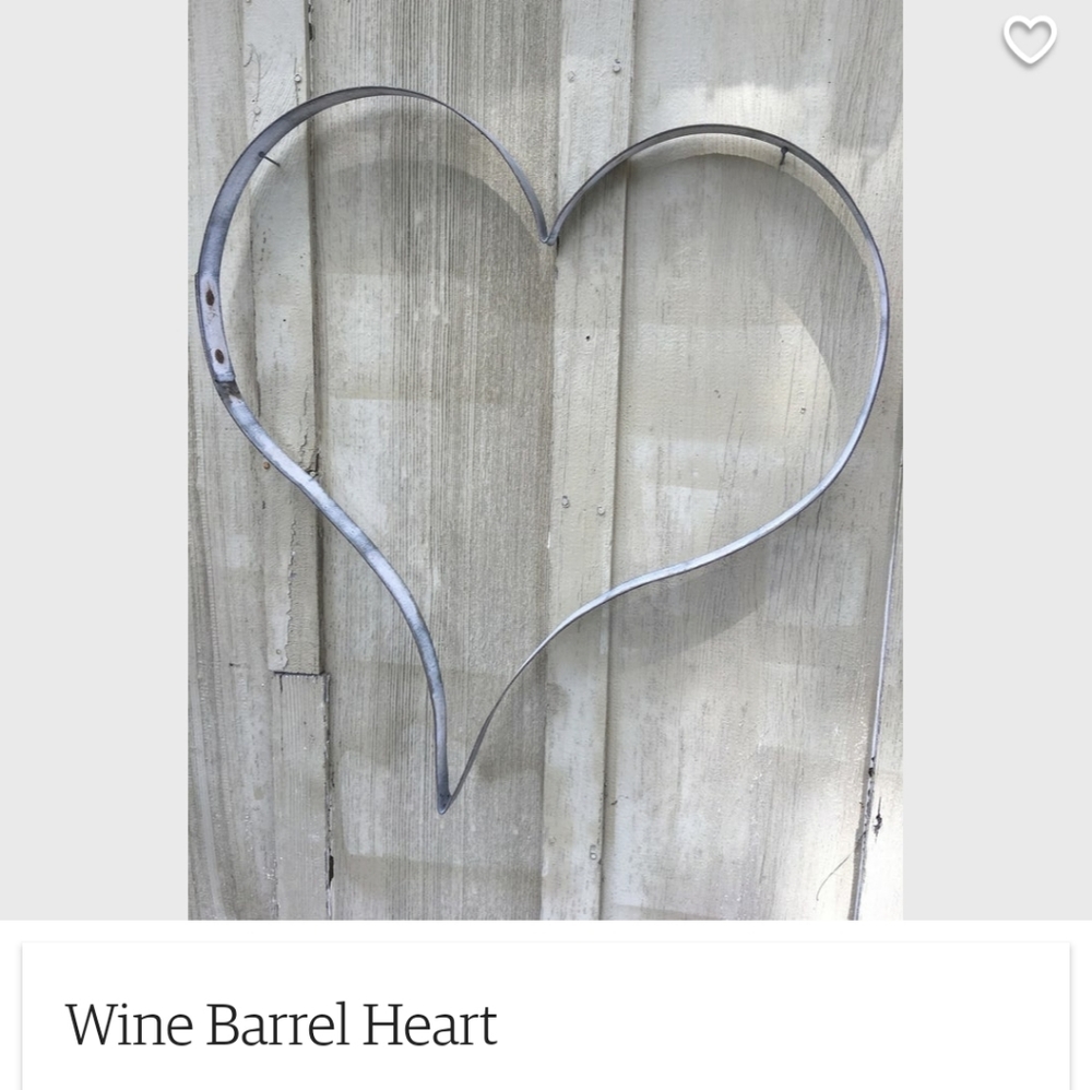 Wine Barrel Heart